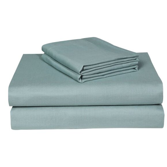 Berline Blue 100%‎ Double Layer Cotton Sheet Set w/ Pillowcase Modern Minimalist - Picture 2 of 2